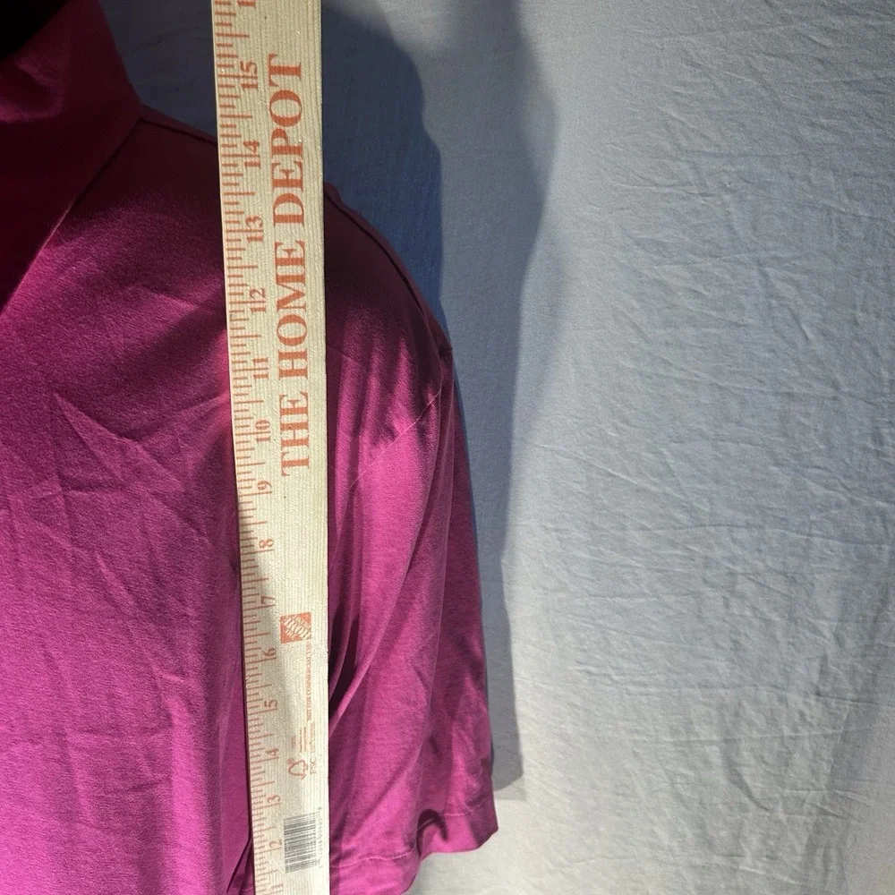 Polo Golf Ralph Lauren Vintage Lisle Mens Large Pink Pima Cotton Polo Shirt